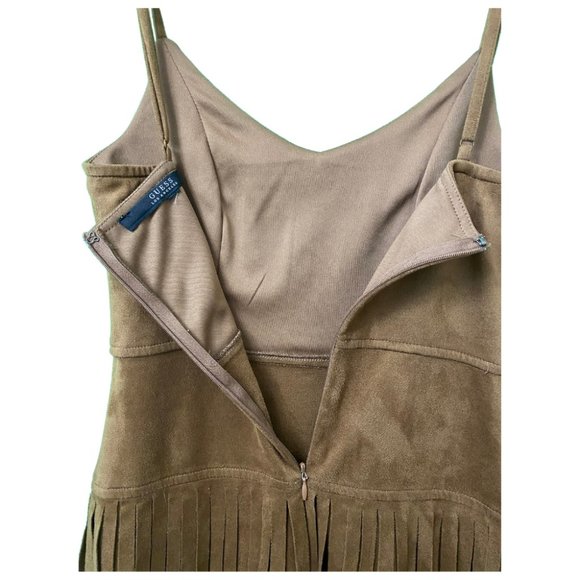 Guess Los Angeles Maya Brown Fringe Dress Size S - Picture 3 of 3
